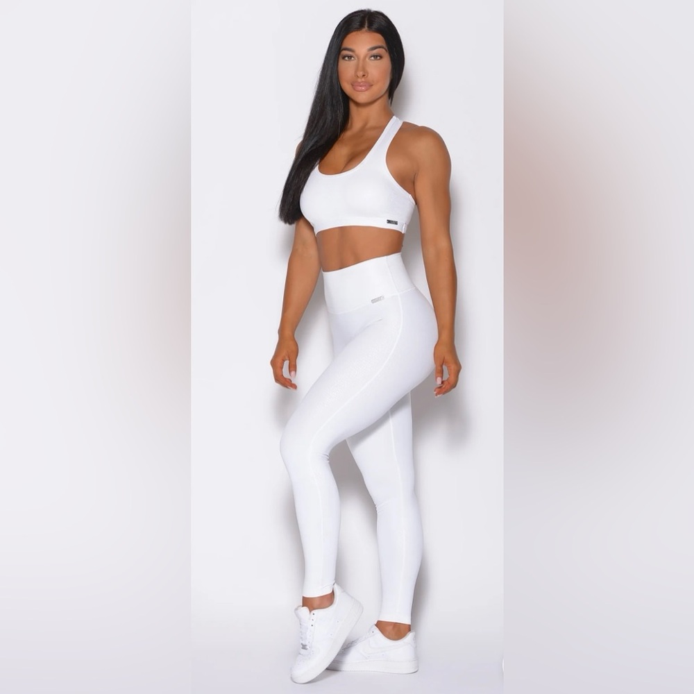 Bombshell Sportswear Shine Leggings - White Python - S
